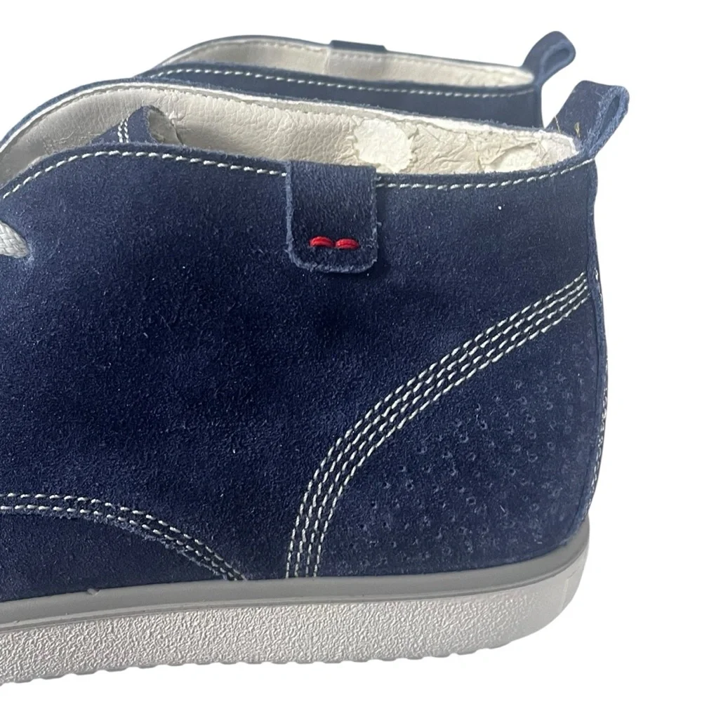 Nordstrom 1901 Blue Suede Shoes Oxfords Mens 45/12 Made In Italy Preppy Casual